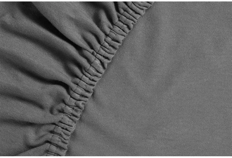 Ambiante Jersey HL Anthracite Paklodė su guma Čiužinio dydis - 140x200 cm