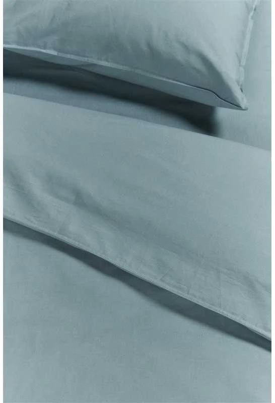 Ambiante Patalynės komplektas Cotton Uni Mėlyna Pagalvės matmenys - 50x70 cm, Antklodės matmenys - 140x200 cm