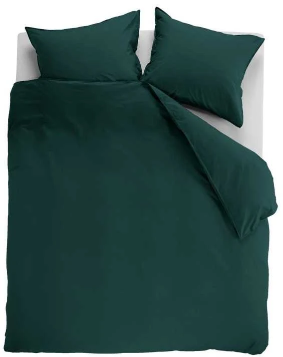 Ambiante Patalynės komplektas Cotton Uni Dark Žalias Pagalvės matmenys - 50x70 cm, Antklodės matmenys - 240x220 cm