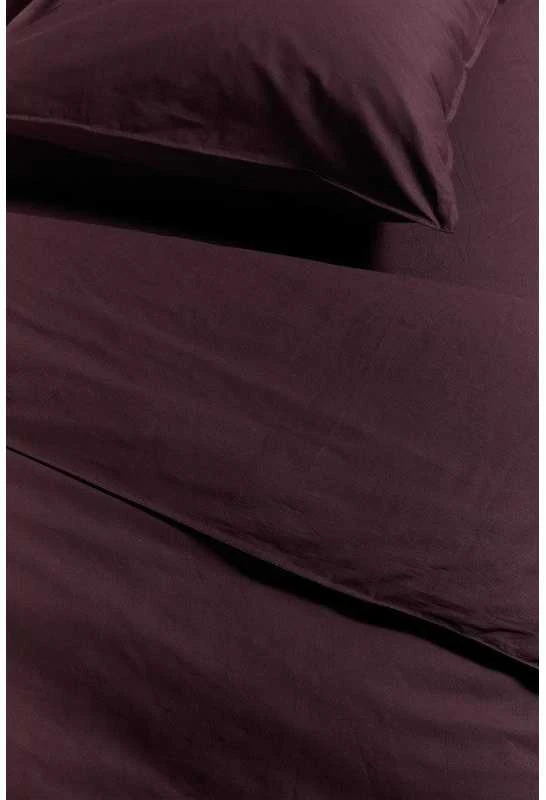 Ambiante Patalynės komplektas Cotton Uni Dark Raudona Pagalvės matmenys - 50x70 cm, Antklodės matmenys - 140x200 cm