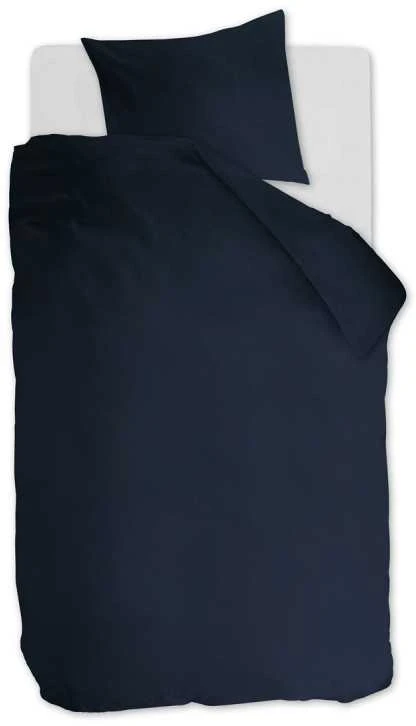 Ambiante Patalynės komplektas Cotton Uni Dark Mėlyna Pagalvės matmenys - 40x60 cm, Antklodės matmenys - 140x200 cm