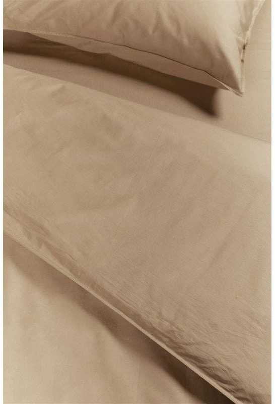 Ambiante Patalynės komplektas Cotton Uni Khaki Pagalvės matmenys - 50x70 cm, Antklodės matmenys - 140x200 cm