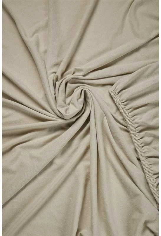 Beddinghouse Jersey HL Sand paklodė su guma Čiužinio dydis - 180x200 cm