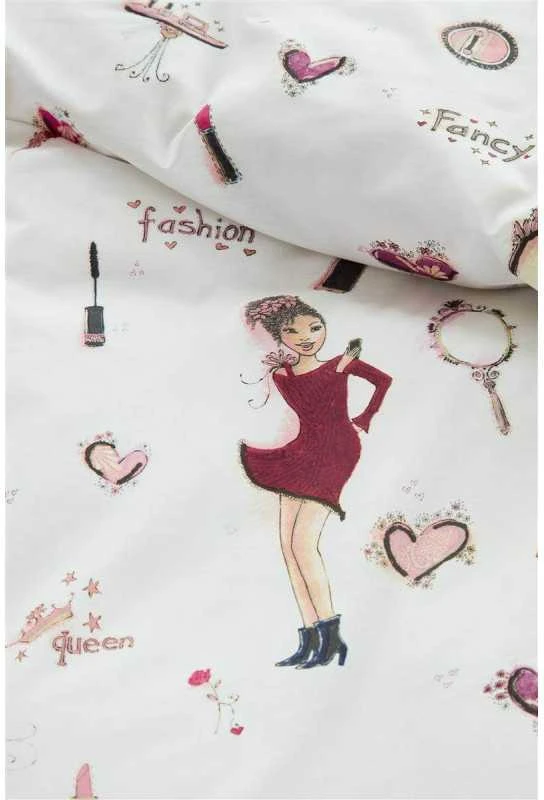 Beddinghouse Vaikiškas patalynės komplektas Fashion Rožinė Pagalvės matmenys - 50x70 cm, Antklodės matmenys - 135x200 cm