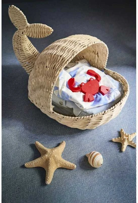 Beddinghouse Vaikiškas patalynės komplektas Whaletastic Mėlyna Pagalvės matmenys - 50x70 cm, Antklodės matmenys - 140x200 cm