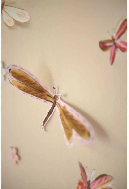 Beddinghouse Vaikiškas patalynės komplektas Butterfly Away Rožinė Pagalvės matmenys - 50x70 cm, Antklodės matmenys - 140x200 cm