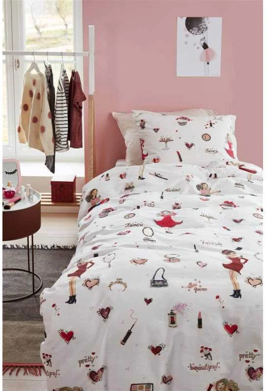 Beddinghouse Vaikiškas patalynės komplektas Fashion Rožinė Pagalvės matmenys - 50x70 cm, Antklodės matmenys - 135x200 cm