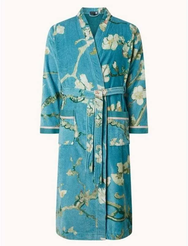 Chalatas Van Gogh Blossom Mėlyna Chalato dydis - XL