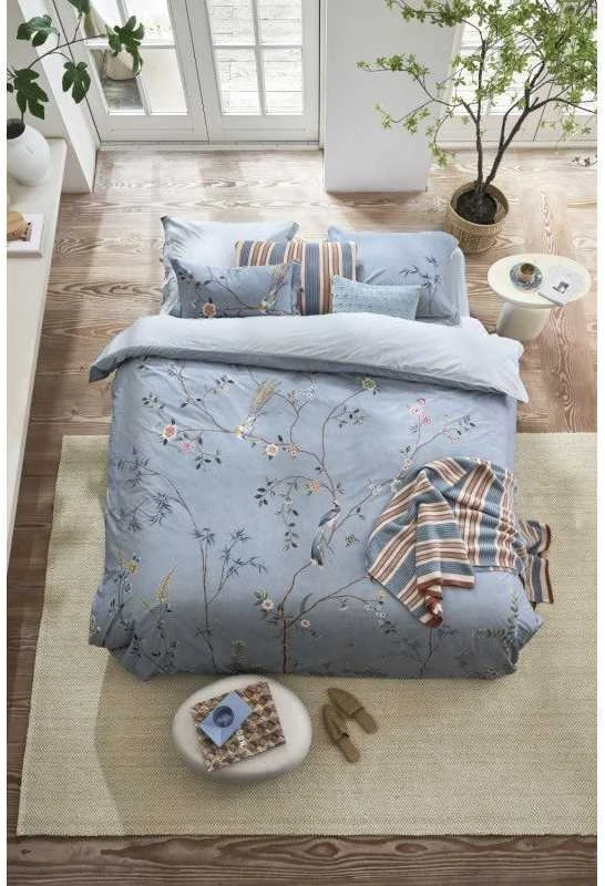 Patalynės komplektas Dekoratyvinė pagalvė Pip Studio Bamboo Blossom Light Mėlyna Pagalvės matmenys - 35x60 cm