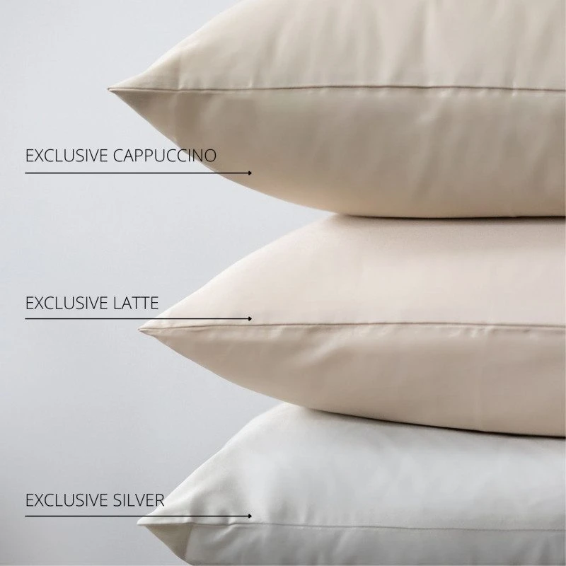 Fejos Namai EXCLUSIVE CAPPUCCINO PREMIUM satino pagalvės užvalkalas Pagalvės matmenys - 40x60 cm