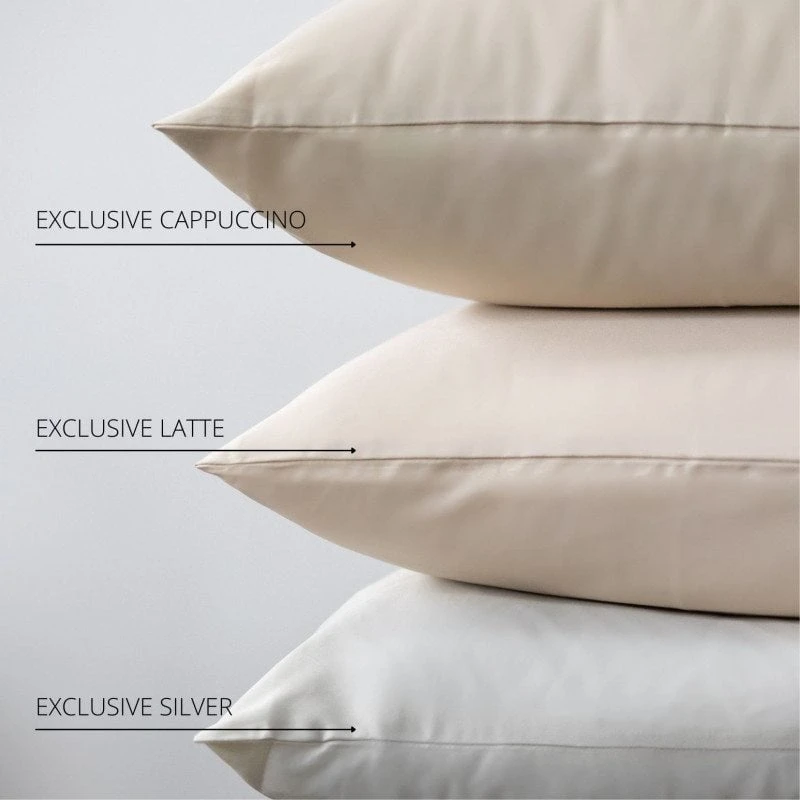 Fejos Namai EXCLUSIVE CAPPUCCINO PREMIUM satino patalynės komplektas Pagalvės matmenys - 50x70 cm, Antklodės matmenys - 140x200 cm