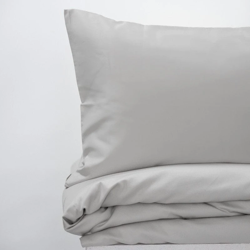 Fejos Namai EXCLUSIVE Sidabrinis PREMIUM satino patalynės komplektas Pagalvės matmenys - 50x70 cm, Antklodės matmenys - 200x220 cm