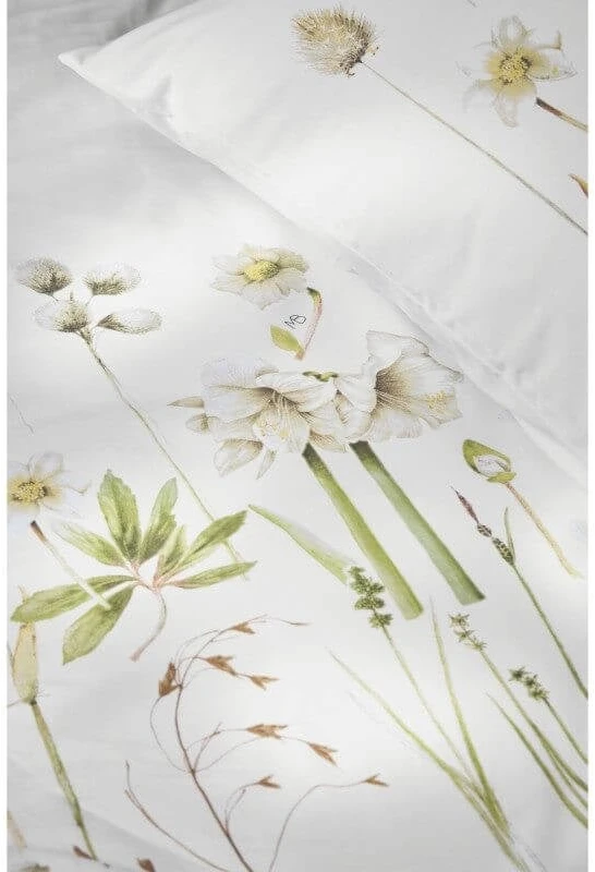 Marjolein Bastin Patalynės komplektas Amaryllis Baltas Pagalvės matmenys - 50x70 cm, Antklodės matmenys - 200x220 cm