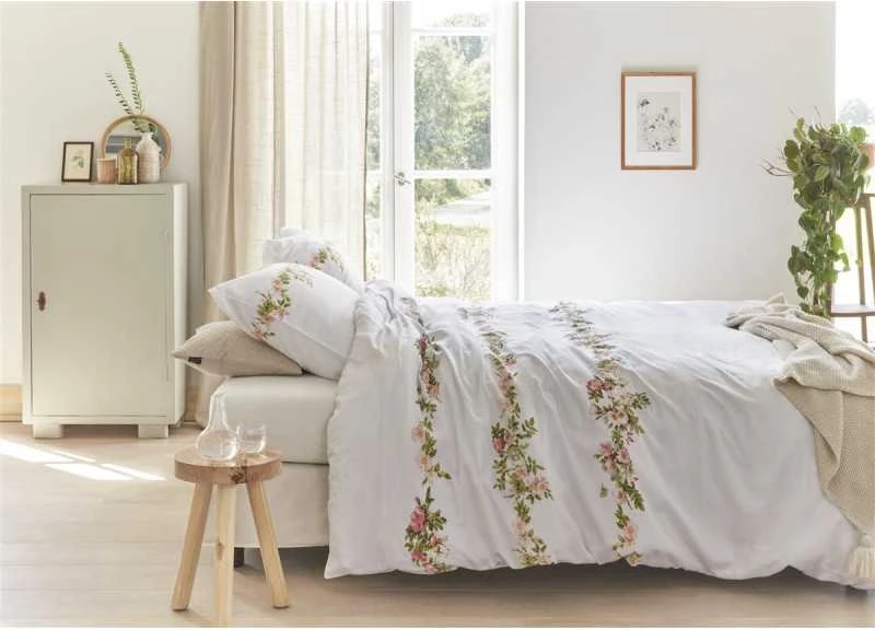 Marjolein Bastin Patalynės komplektas Rosas Rožinė Pagalvės matmenys - 50x70 cm, Antklodės matmenys - 140x200 cm