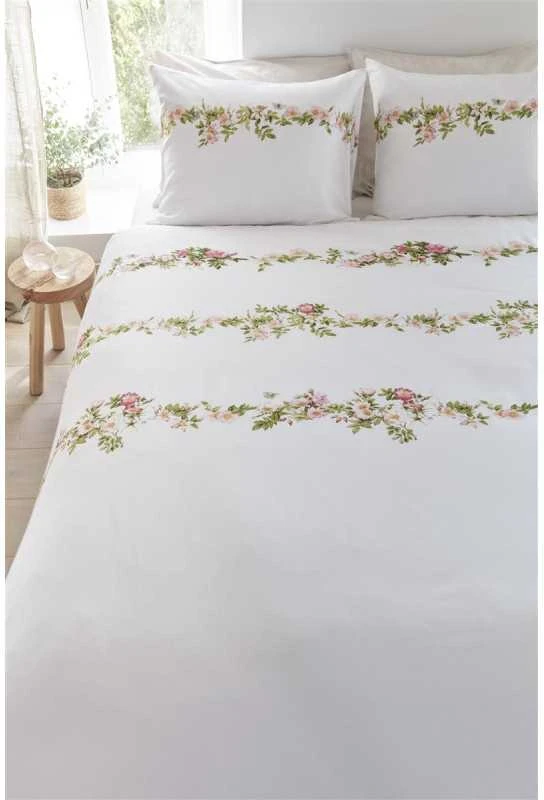 Marjolein Bastin Patalynės komplektas Rosas Rožinė Pagalvės matmenys - 50x70 cm, Antklodės matmenys - 140x200 cm
