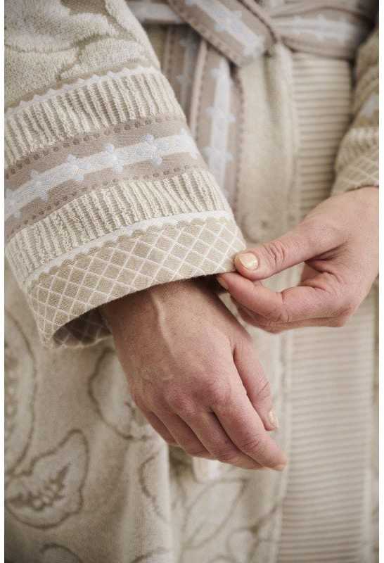 Chalatas Pip Studio Jasmin Jacquard Sand Chalato dydis - M