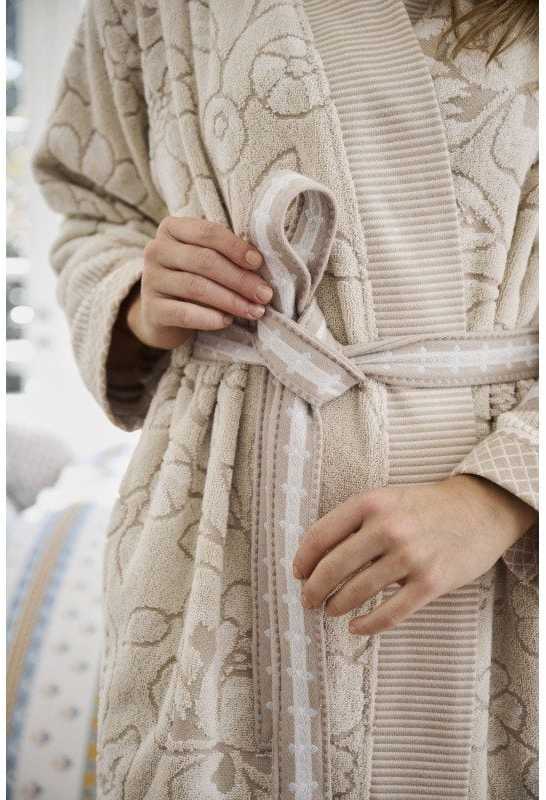 Chalatas Pip Studio Jasmin Jacquard Sand Chalato dydis - M