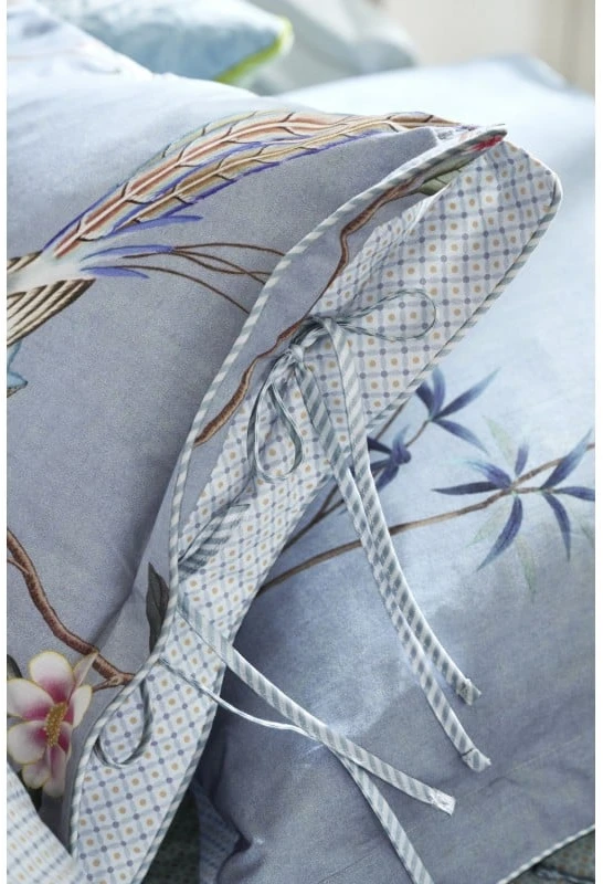 Pip Studio Perkelio pagalvės užvalkalas Bamboo Blossom Light Mėlyna Pagalvės matmenys - 60x70 cm