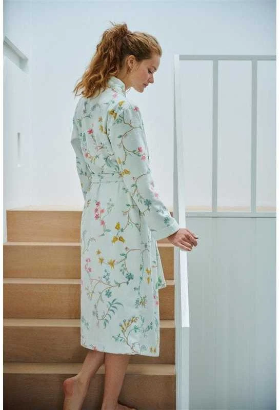 Pip Studio Chalatas Les Fleurs Baltas Chalato dydis - XS