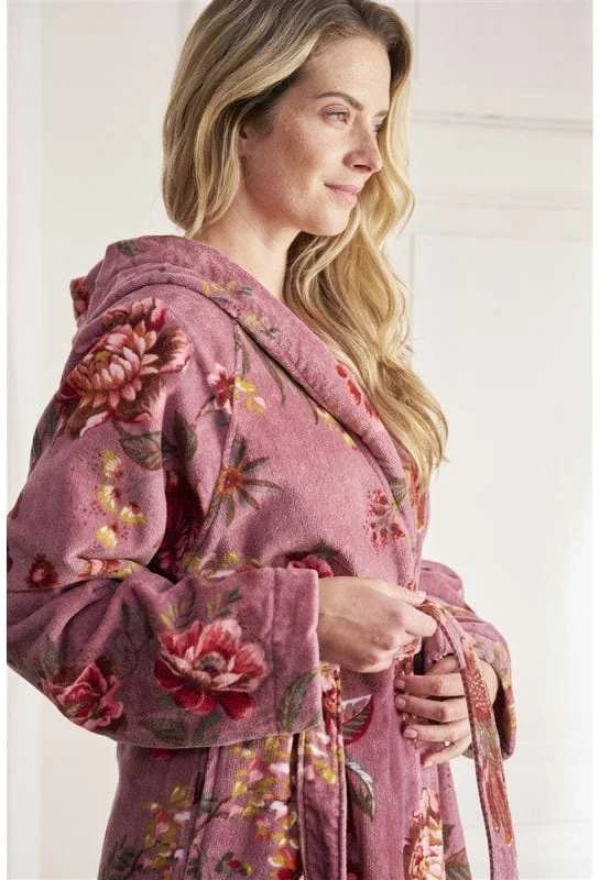 Pip Studio Chalatas Secret Garden Mauve Chalato dydis - XL