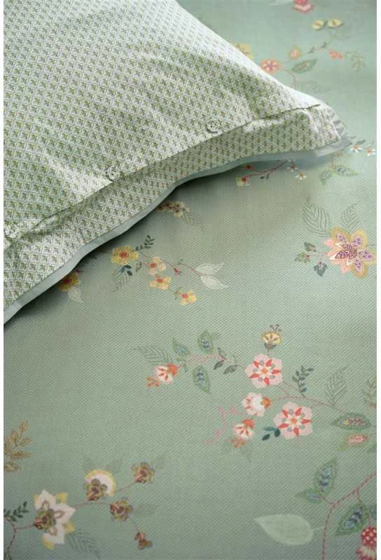 Pip Studio pagalvės užvalkalas Kili Flower Žalias Pagalvės matmenys - 50x70 cm