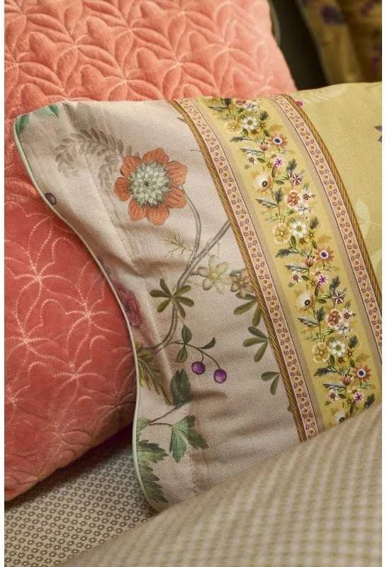 Pip Studio Perkelio patalynės komplektas Bodhi Flower Geltona Pagalvės matmenys - 50x70 cm, Antklodės matmenys - 200x220 cm