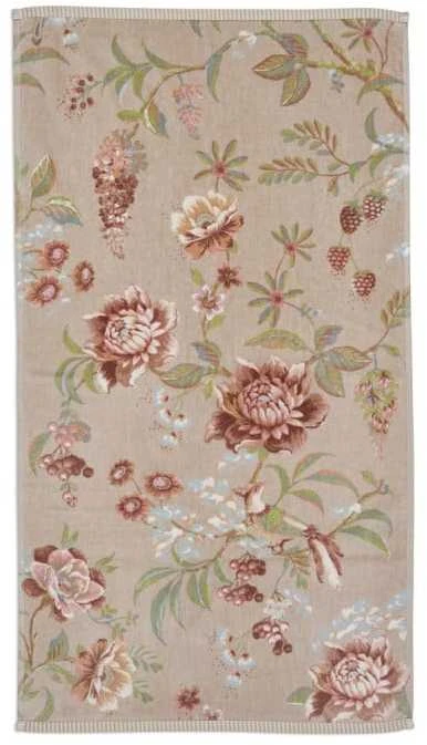 Pip Studio Rankšluostis Secret Garden Khaki Rankšluosčio dydis - 70x140 cm