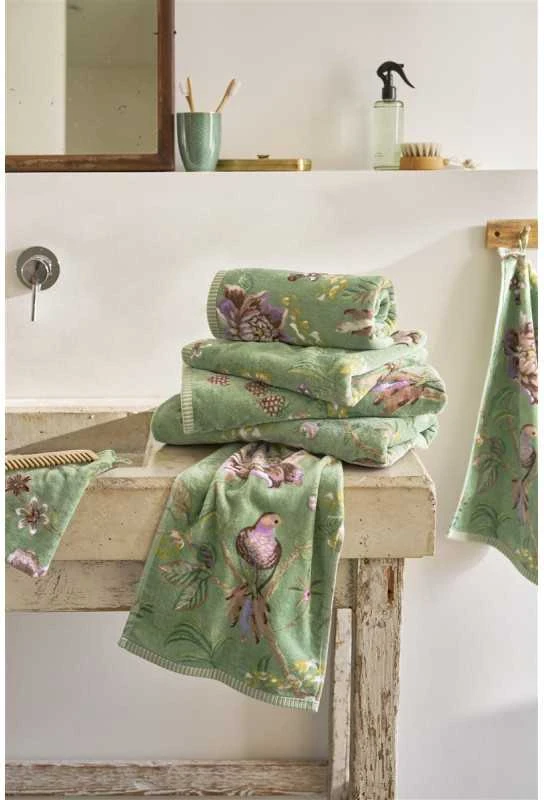 Pip Studio Rankšluostis Secret Garden Žalias Rankšluosčio dydis - 70x140 cm