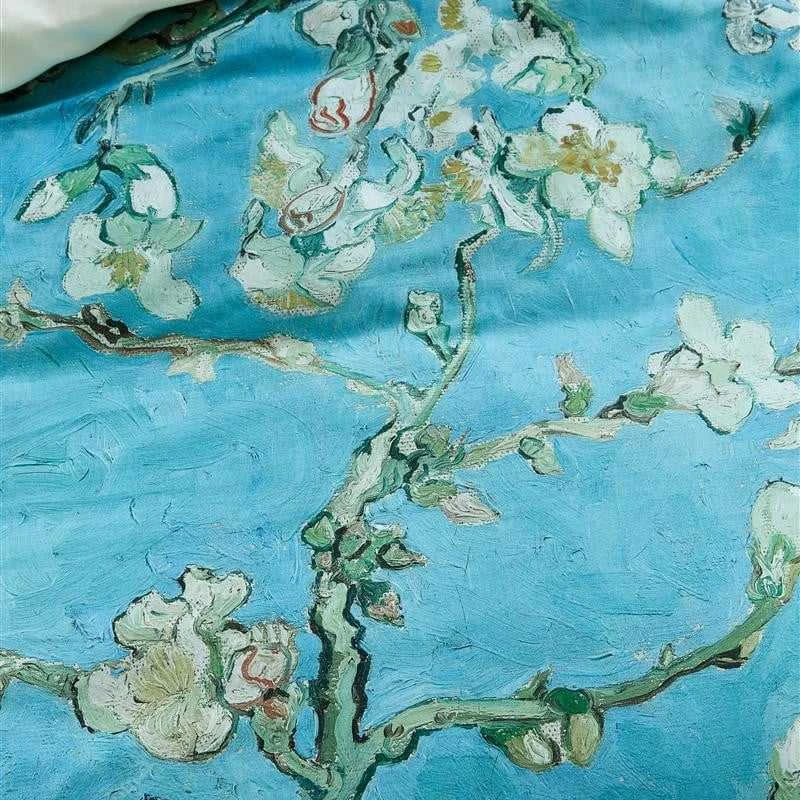 Van Gogh Almond Blossom Mėlyna Patalynės komplektas Pagalvės matmenys - 50x70 cm, Antklodės matmenys - 200x220 cm