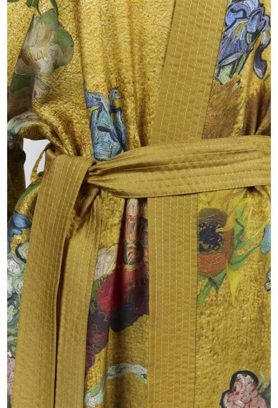 Van Gogh Kimono Partout des Fleurs Gold Chalato dydis - S/M