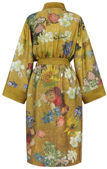 Van Gogh Kimono Partout des Fleurs Gold Chalato dydis - S/M