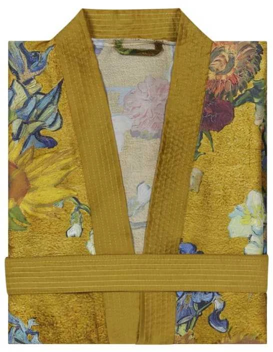 Van Gogh Kimono Partout des Fleurs Gold Chalato dydis - S/M