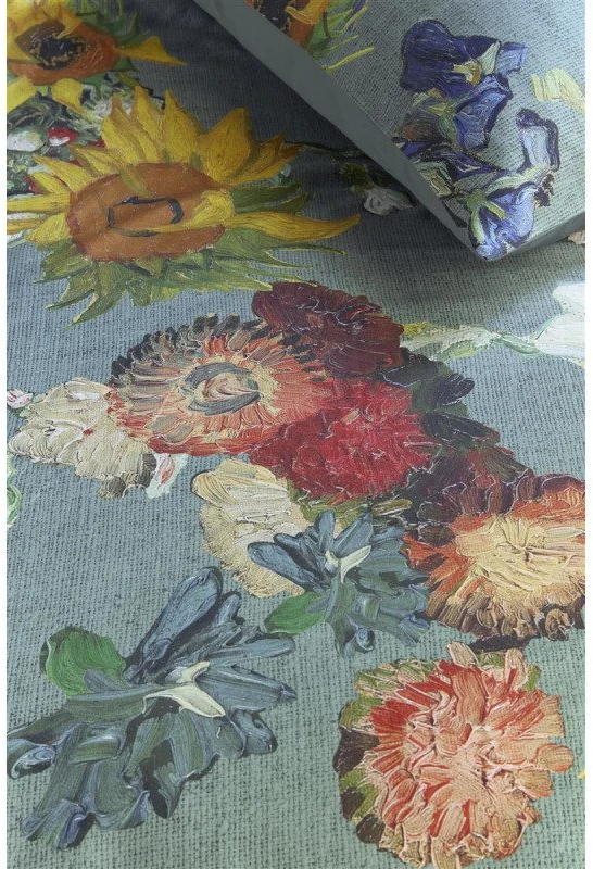 Van Gogh Pagalvės užvalkalai Partout des Fleurs Žalias Pagalvės matmenys - 50x70 cm