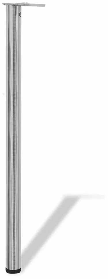 Reguliuojamo aukščio stalo kojos, 4vnt., šlifuoto nikelio, 1100mm