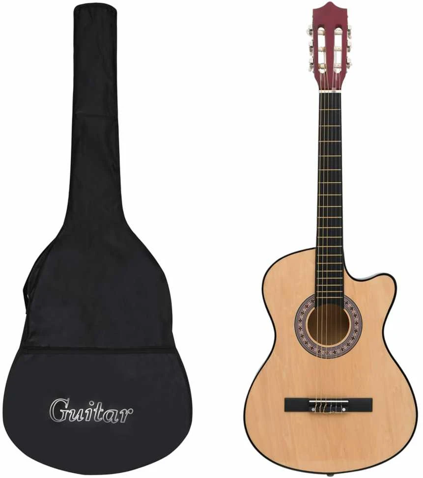 Akustinės gitaros rinkinys, 12 dalių, 38", 6 stygos