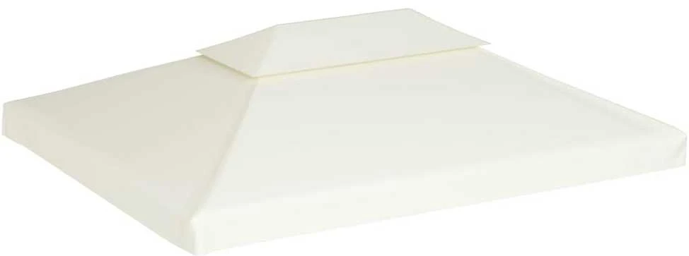 Atsarginis pavėsinės uždangalas, kreminė balta, 310g/m², 3x4m