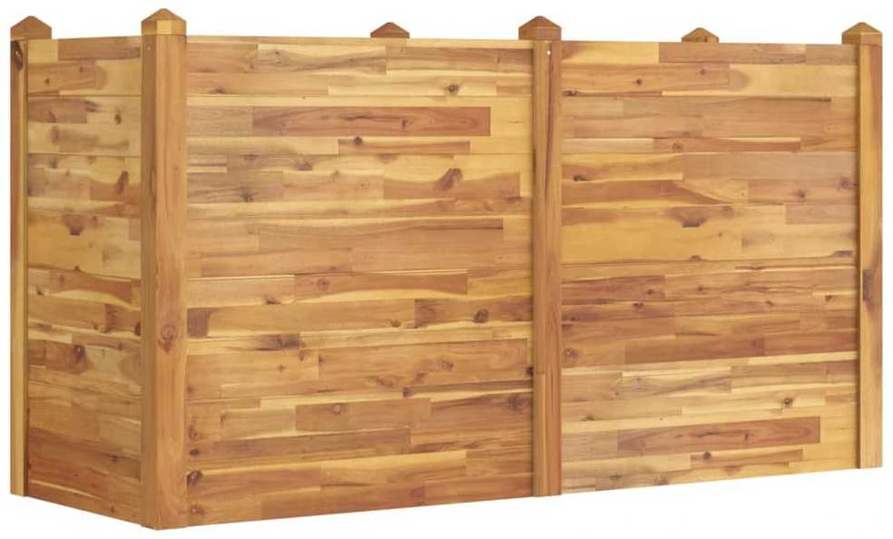 Aukštas sodo lovelis, 160x60x84cm, akacijos medienos masyvas