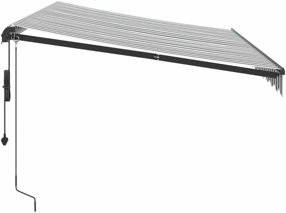 Automatinė ištraukiama markizė, antracito ir balta, 350x250cm