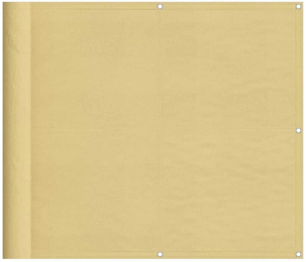 Balkono pertvara, smėlio, 90x700cm, 100% oksfordo poliesteris