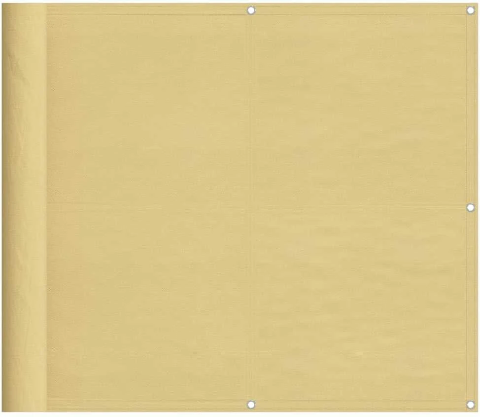 Balkono pertvara, smėlio, 90x800cm, 100% oksfordo poliesteris
