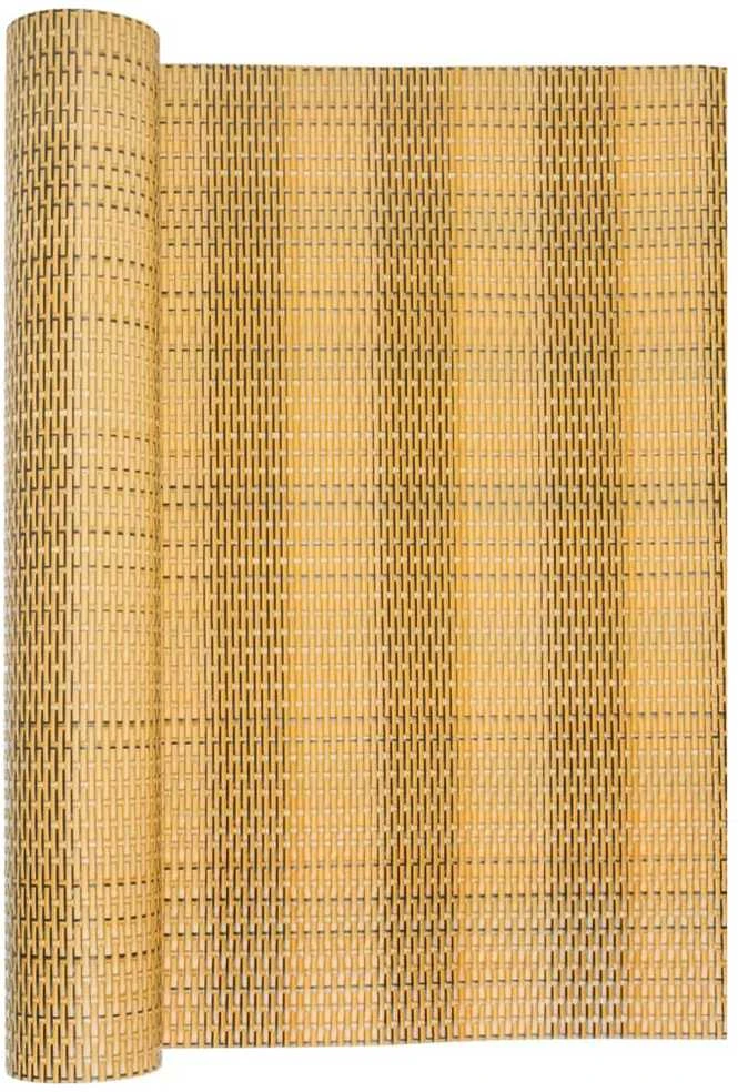 Balkono pertvara, šviesiai rudos spalvos, 600x80cm, poliratanas