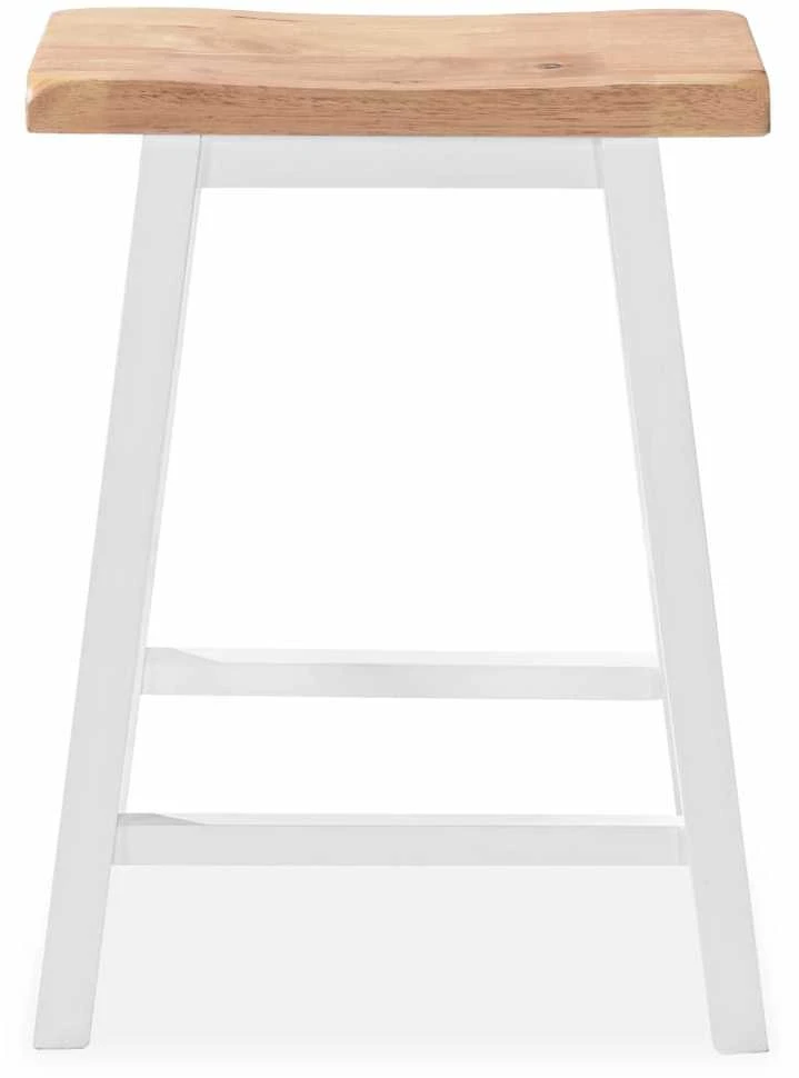 Baro baldų rinkinys, 3 dalių, medienos plokštė (MDF), baltas