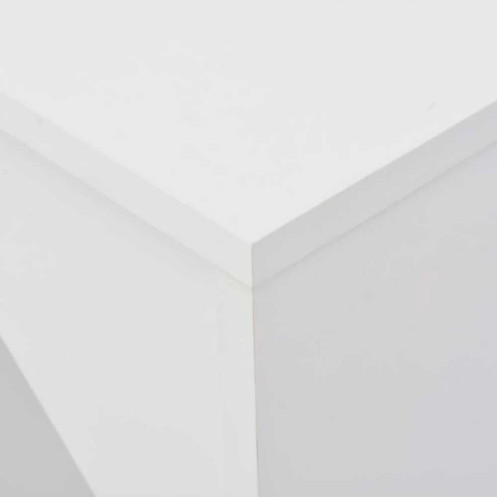 Baro stalas su judinama lentyna, baltos sp., 138x39x110cm