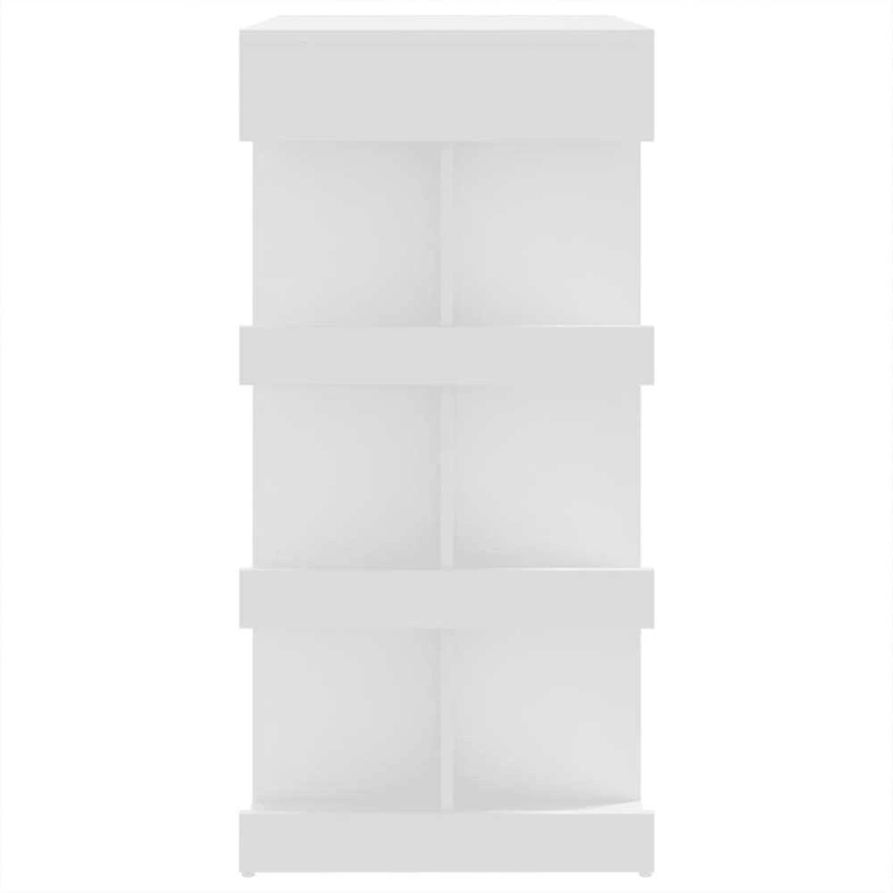 Baro stalas su lentyna, baltas, 100x50x101,5cm, mediena