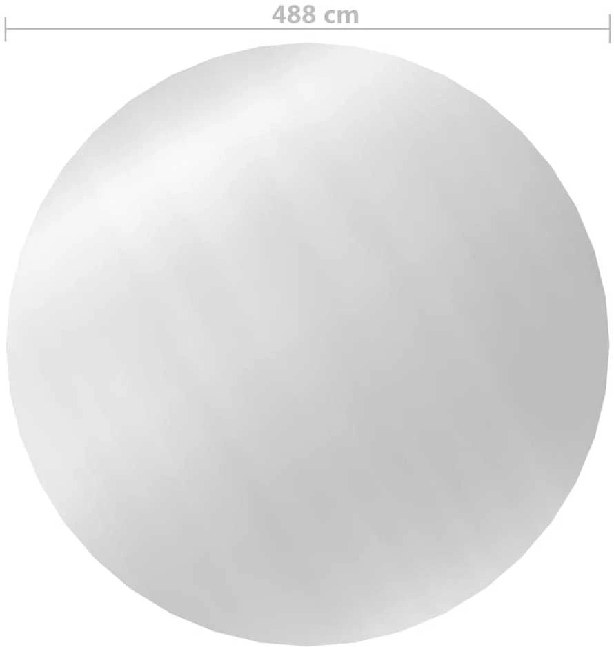 Baseino uždangalas, sidabrinės spalvos, 488cm, PE