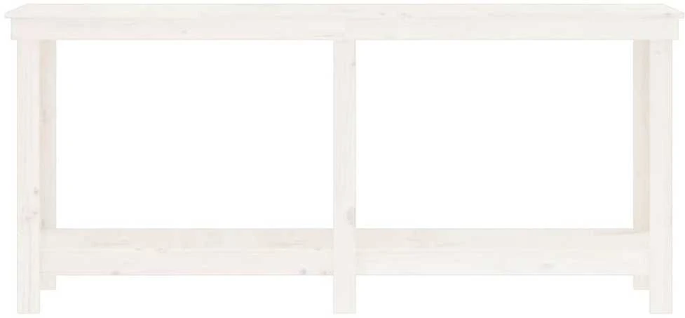Darbastalis, baltas, 180x50x80cm, pušies medienos masyvas