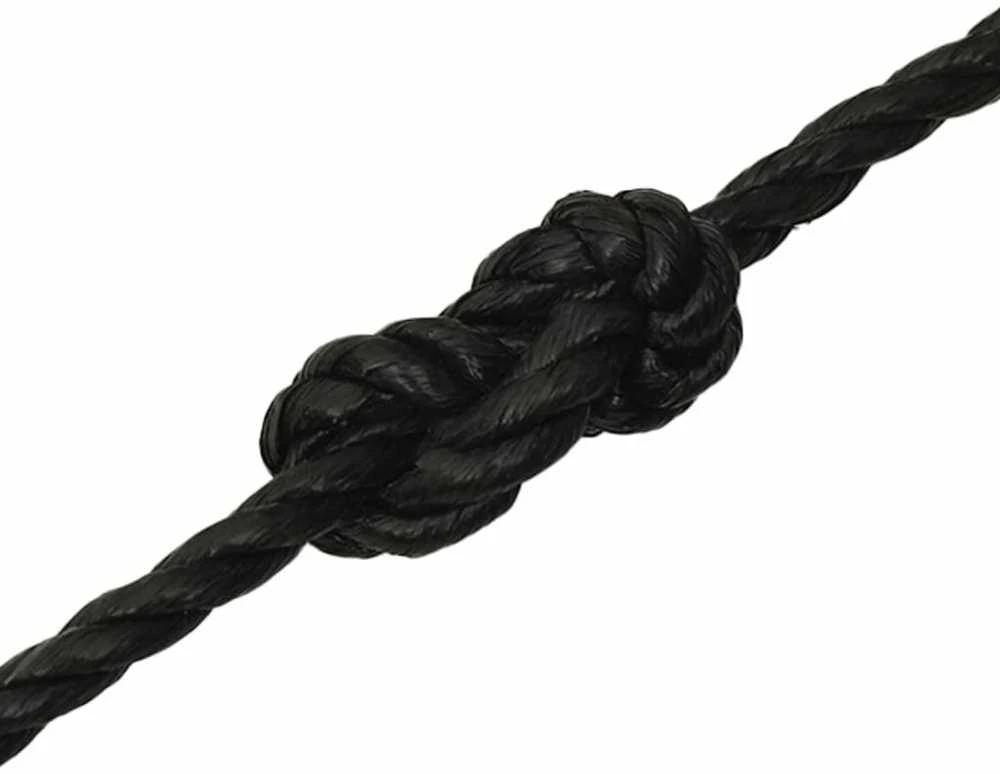 Darbo virvė, juodos spalvos, 14mm, 250m, polipropilenas