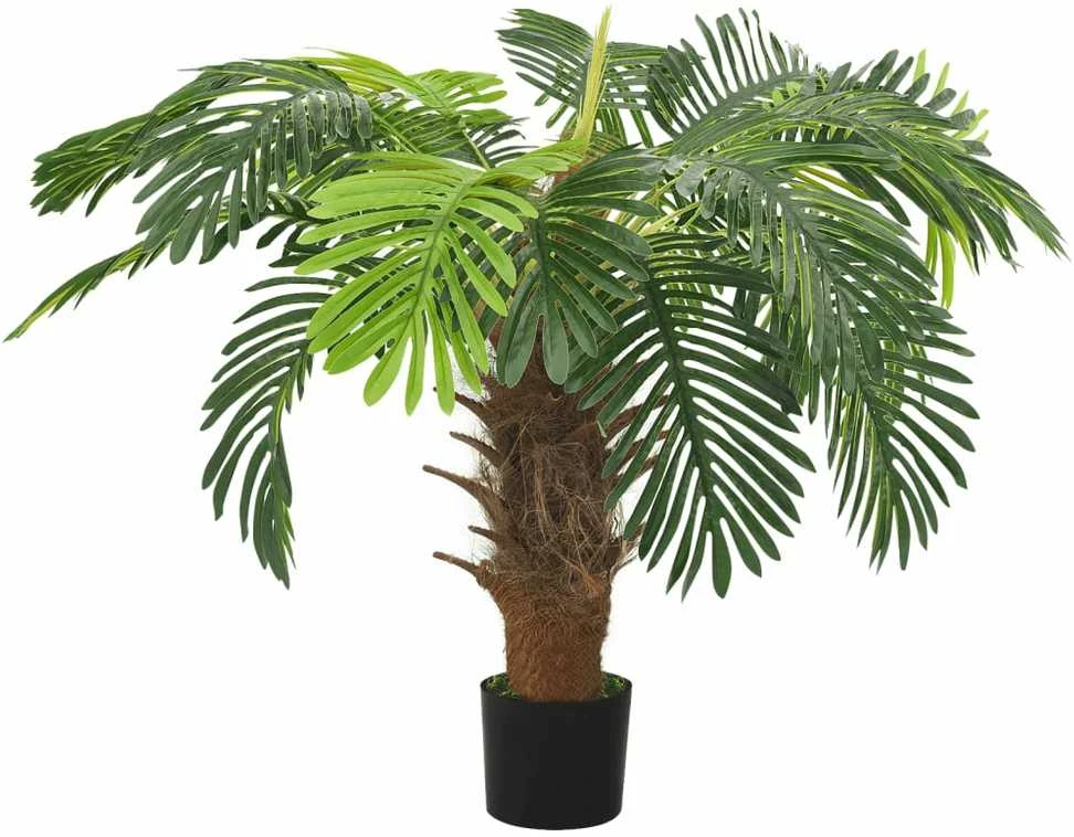 Dirbtinis paprastasis cikas su vazonu, žalias, 90 cm