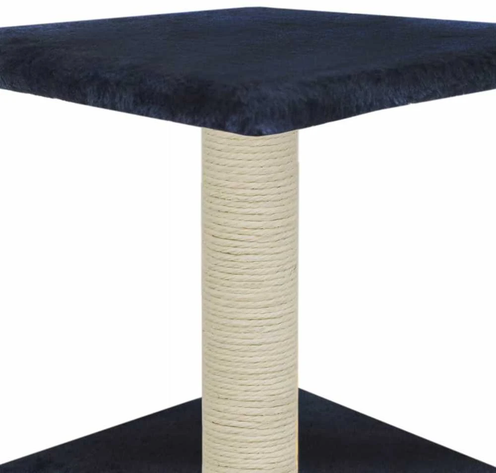 Draskyklė katėms su stovu iš sizalio, 55 cm, tamsiai mėlyna