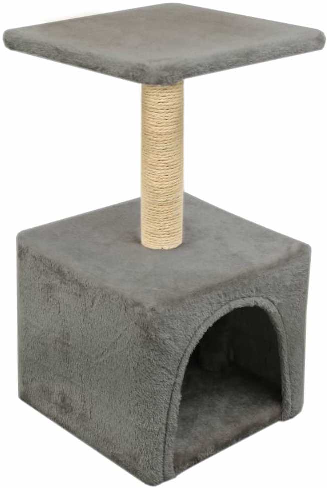 Draskyklė katėms su stovu iš sizalio, 55 cm, pilka